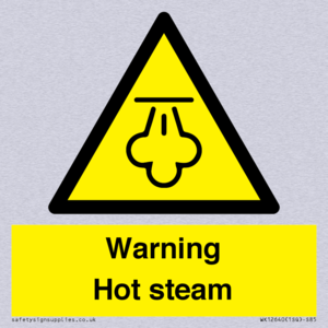 Warning Hot steam